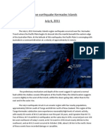 Massive Earthquake Kermadec Islands