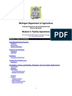 Michigan Department of Agriculture: Module 4 Table of Contents