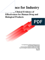 Guidance For Industry: Providing Clinical Evidence of Effectiveness For Human Drug and Biological Products