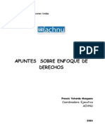 Apuntes para Un Enfoque de Derechos