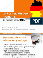 JUNÍN: La Formación Dual Alemana. Un Modelo para La Región