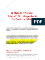 O Método Normal-Literal de Interpretação Da Profecia Bíblica