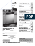 Use & Care Manual: Dishwasher