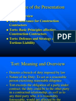 Presentation On Tort-Construction