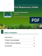 FirstResources - Investor Presentation Mar 2012