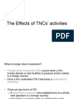 The Effects of TNCS' Activities0