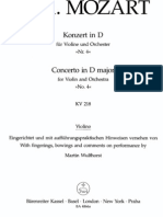 Mozart - Violin Concerto No.4 in D Major KV218 (Barenreiter) - VLN