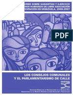 Los Consejos Comunales y El Parlamentarismo de Calle