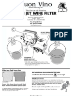 Mini Jet Wine Filter Instructions