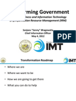 Transforming Government: Through Business and Information Technology (IT) /information Resource Management (IRM)