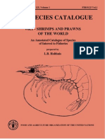 Fao Species Catalogue: Vol.1 - Shrimps and Prawns of The World