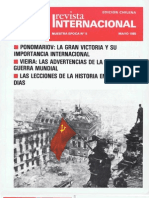 Revista Internacional. Nuestra Epoca N°5. Edición Chilena. Mayo 1985