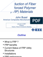 Introduction of Fiber Reinforced Polymer (FRP) Materials: John Busel