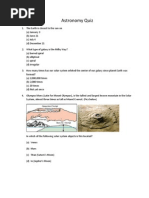 Astronomy Quiz 1