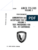 Ammunition Ballistic Acceptance Test Methods For 45 Auto