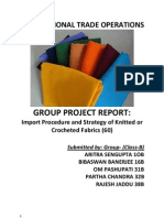 Exports of Knitted and Crotchet Ed Fabrics