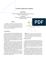 Reuse of Paths in Light Source Animation