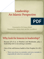 aMINA CHUGHTAI Leadership in Islamic Perspective