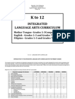 DEPED Introduction To The K To 12 Integrated Language Arts Competencies