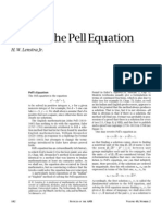 Solving The Pell Equation