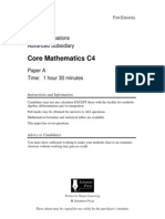 Core Mathematics C4: GCE Examinations Advanced Subsidiary