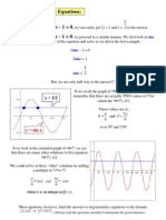 Basic Trigonometric Equations