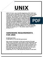 Hardware Requirements For Unix