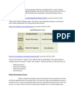 Ansoff Matrix