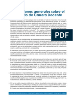 Conclusiones Ley Carrera Docente (Colegio de Profesores)