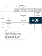 Time Table-SEC B