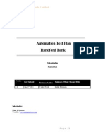 Automation Test Plan