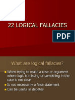 22 Logical Fallacies