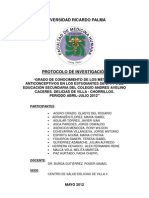 UNIVERSIDAD RICARDO PALMA - Protocolo de Investigacion