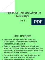 Theoretical Perspectives in Sociology