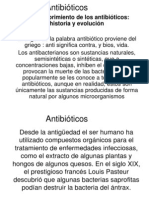 Historia de Los Antibióticos