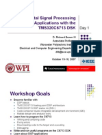 Digital Signal Processing and Applications With The TMS320C6713 DSK