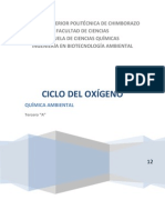 Ciclo Del Oxígeno - Química Ambiental