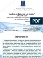 Análisis Anamnesis