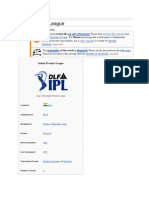 Indian Premier League: Neutral Point of View Db-Spam Speedy Deletion Talk Page Dispute Is Resolved