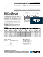 Reduced Port Stainless Steel Single Chamber Basic Valve