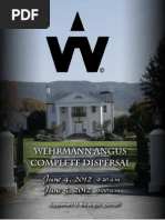 Wehrmann Angus Complete Dispersal Sale Catalog - June 4 & 5, 2012