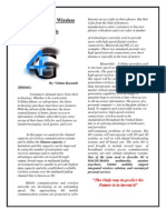 Next Generation Wireless Standards: By: Vishnu Kayande Abstract