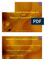 Family Welfare Program & Population Policy