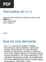 Derivadas en C++