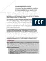 Hofstede's Dimensions of Culture: - Power-Distance