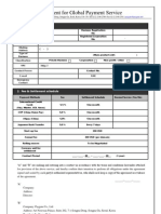 Agreement For Global Payment Service