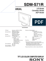 Sony SDM-71R Service Manual