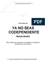 Melody Beattie Ya No Seas Codependiente