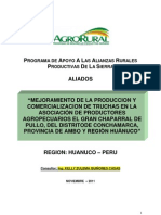 Mejoramiento de Trucha Proyecto