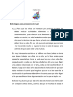 Estrategias para Producción Textual